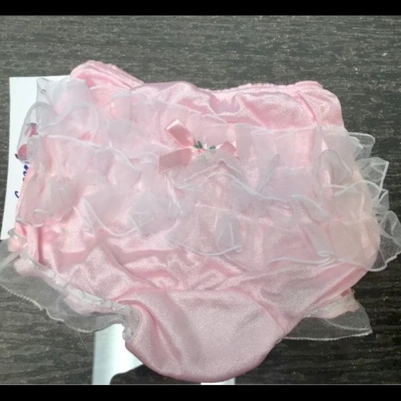 Pair of Lace Rear Rhumba Ruffled Easter Pageant Diaper Cover Panty Bloomers NWT - Picture 8 of 8